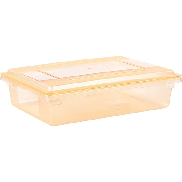 Carlisle Foodservice Strge Container, 8.5 gal., 26x18x6", Yl, PK6 - 10621C22