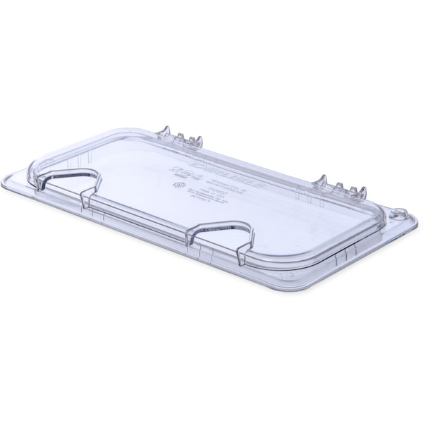 Carlisle Foodservice Hinged Univ Lid w/Hdl/2 Notch, 1/3, PK6 - 10280Z07