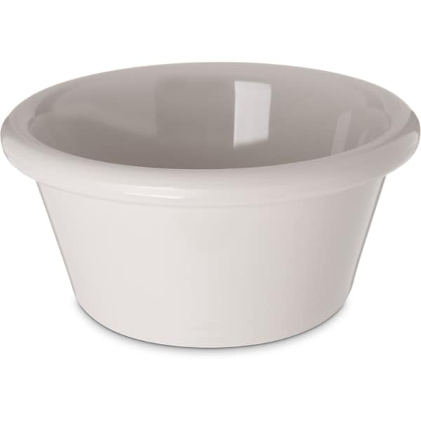 Carlisle Foodservice SAN Smooth Ramekin, 3 oz., Bone, PK48 - 4312342