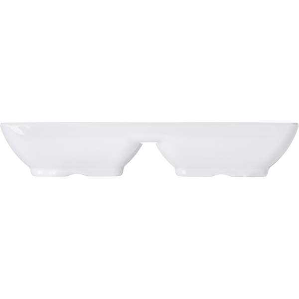 Carlisle Foodservice Melamine Dbl Sqr Ramekin, 2 oz., Wt, PK24 - 086202