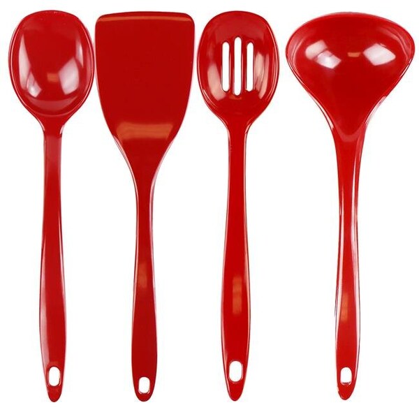 Reston Lloyd Reston Lloyd 81600 4pc Melamine Utensil Set  Red - 81600