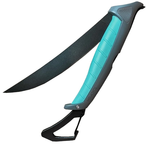 Toadfish Stowaway Folding Fillet Knife w/Built-In Carabiner - 8.5in - 1082