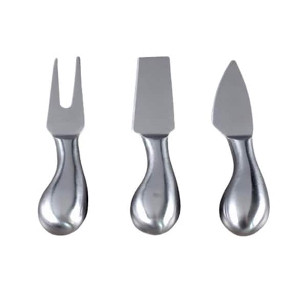 Artilugio 5 x 5 in. Stainless Steel Cheese Knives, Silver - Set of 3 - AR3363154