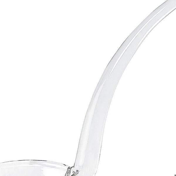 Homeroots 6 in. Mouth Blown Crystal Gravy Dressing & Sauce Ladle, Clear - 376147