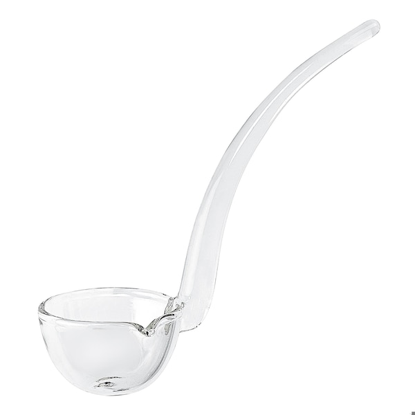 Homeroots 6 in. Mouth Blown Crystal Gravy Dressing & Sauce Ladle, Clear - 376147