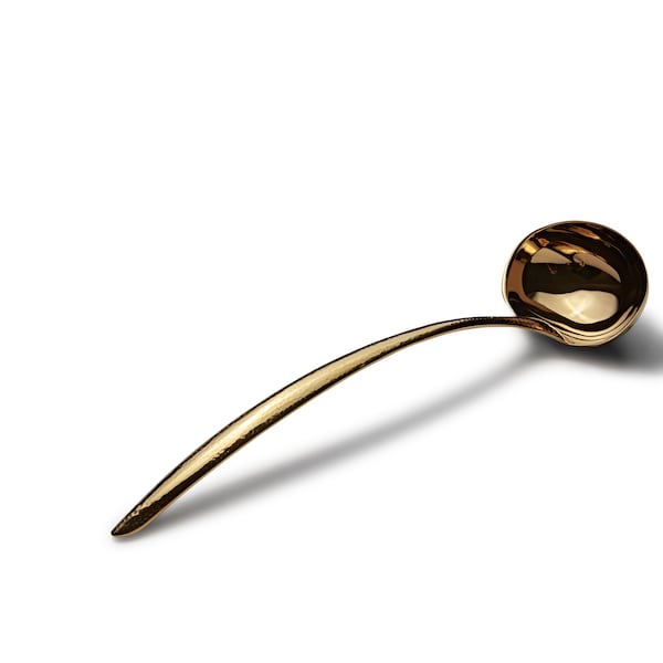 Bon Chef Ez Use Banquet Serving Ladle Hammer Finish 15" 6 Oz. - Gold - 9456HFG