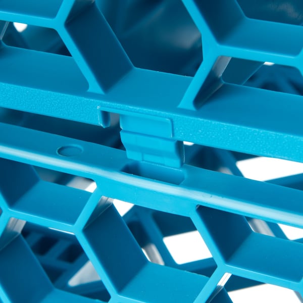 Carlisle Foodservice Dvde Glss Rack Ext, 1.78", Blu, 16 Comp, PK6 - RE1614