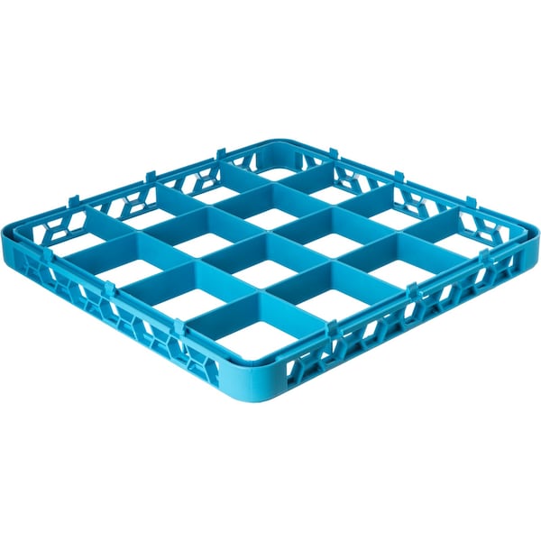 Carlisle Foodservice Dvde Glss Rack Ext, 1.78", Blu, 16 Comp, PK6 - RE1614
