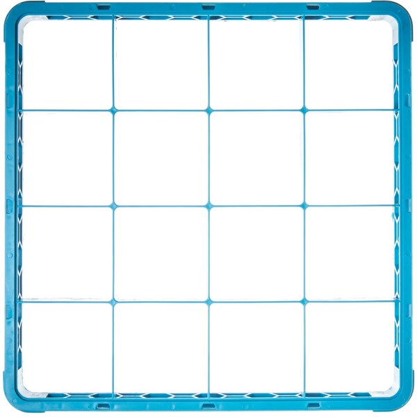 Carlisle Foodservice Dvde Glss Rack Ext, 1.78", Blu, 16 Comp, PK6 - RE1614