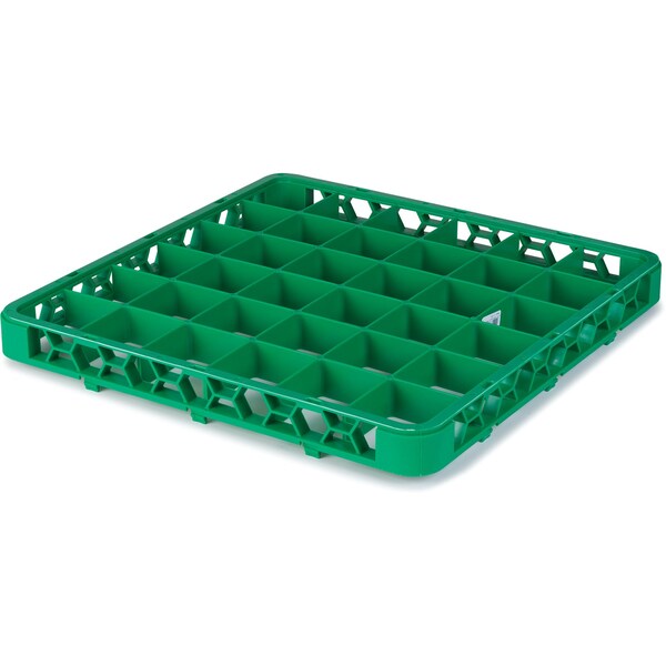 Carlisle Foodservice Dvde Glss Rack Ext, 1.78", Grn, 36 Comp, PK6 - RE36C09