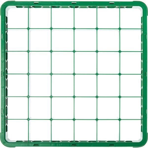 Carlisle Foodservice Dvde Glss Rack Ext, 1.78", Grn, 36 Comp, PK6 - RE36C09