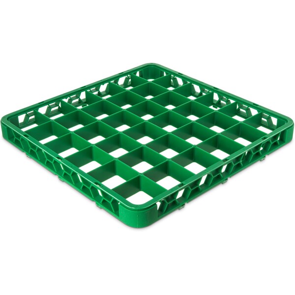 Carlisle Foodservice Dvde Glss Rack Ext, 1.78", Grn, 36 Comp, PK6 - RE36C09