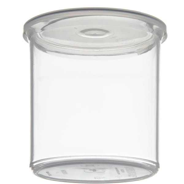 Carlisle Foodservice Crock w/Lid, 1.2 qt., Clear, PK12 - 030107