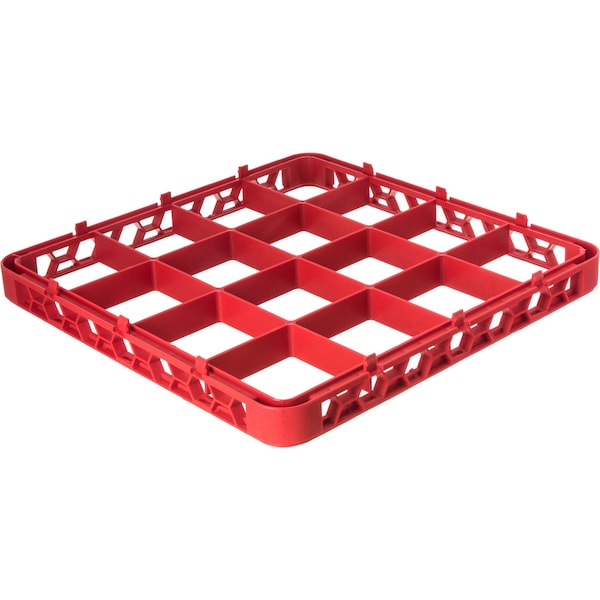 Carlisle Foodservice Dvde Glss Rack Ext, 1.78", Rd, 16 Comp, PK6 - RE16C05