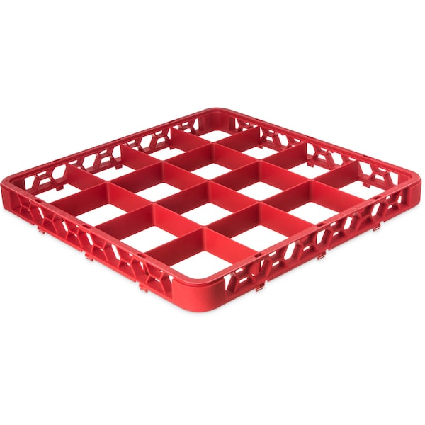 Carlisle Foodservice Dvde Glss Rack Ext, 1.78", Rd, 16 Comp, PK6 - RE16C05
