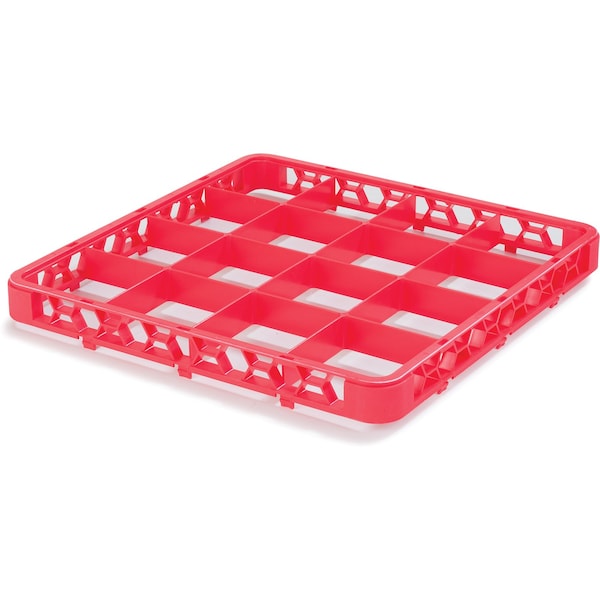 Carlisle Foodservice Dvde Glss Rack Ext, 1.78", Rd, 16 Comp, PK6 - RE16C05
