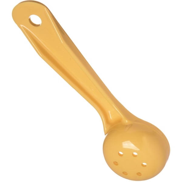 Carlisle Foodservice Perforated Short Handle, 1 oz., Yl, PK12 - 492304