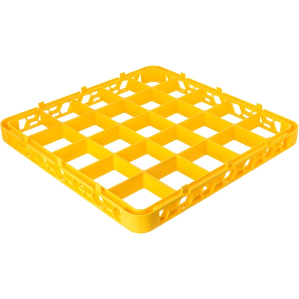 Carlisle Foodservice Dvde Glss Rack Ext, 1.78", Ylw, 25 Comp, PK6 - RE25C04