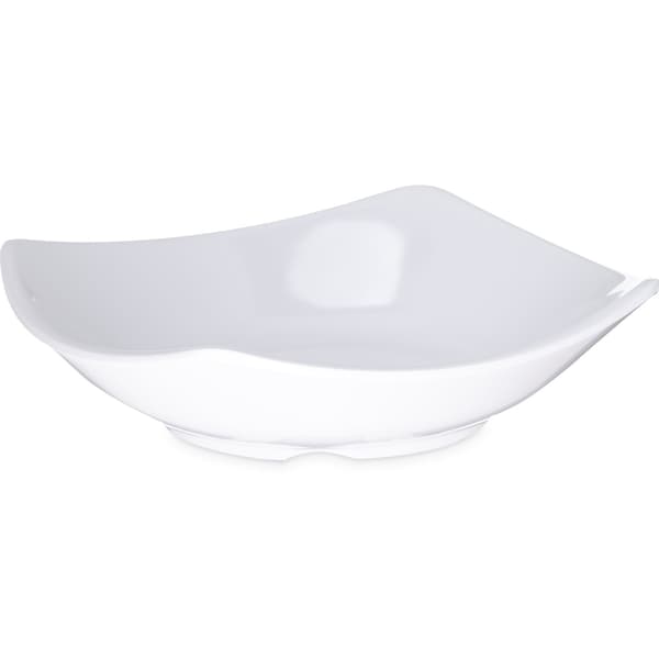 Carlisle Foodservice Mlmn Flare Rim Sq. Dish, 5.25", Wht, PK48 - 794202