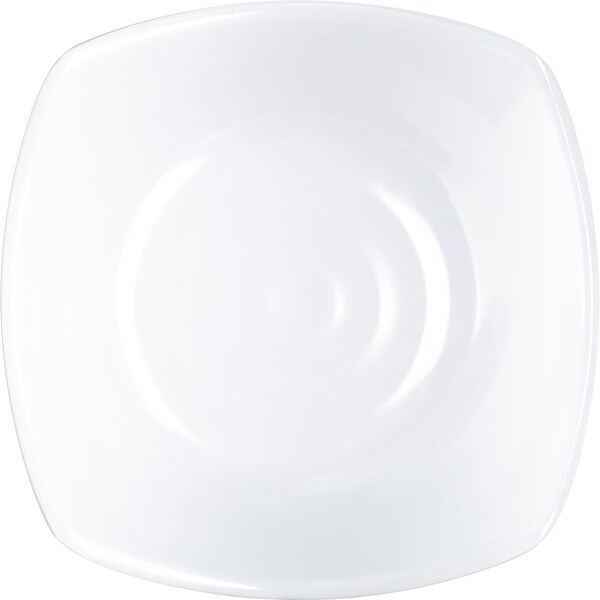 Carlisle Foodservice Mlmn Flare Rim Sq. Dish, 5.25", Wht, PK48 - 794202