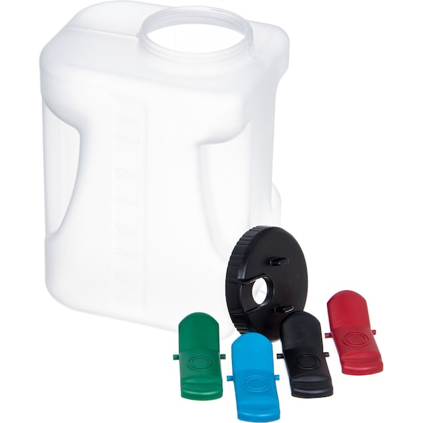 Carlisle Foodservice Container w/Blk Lid, 1 gal., PK2 - 640000