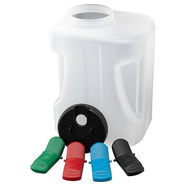 Carlisle Foodservice Container w/Blk Lid, 1 gal., PK2 - 640000