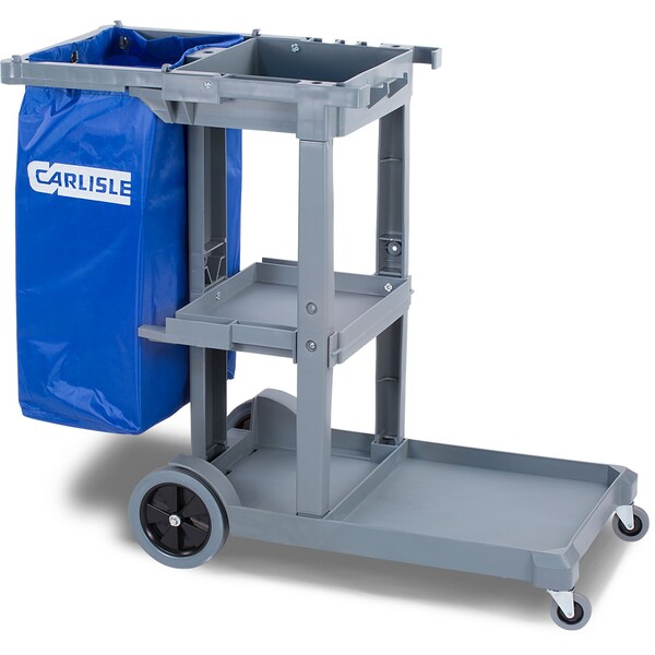 Carlisle Foodservice Short Platform Janitorial Cart, Gray - JC1945S23