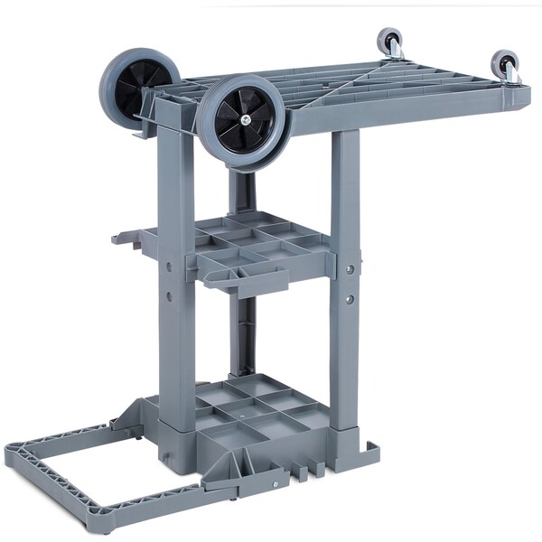 Carlisle Foodservice Short Platform Janitorial Cart, Gray - JC1945S23