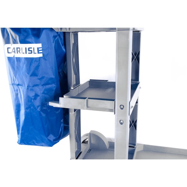 Carlisle Foodservice Long Platform Janitorial Cart, Gray - JC1945L23