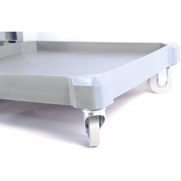 Carlisle Foodservice Long Platform Janitorial Cart, Gray - JC1945L23