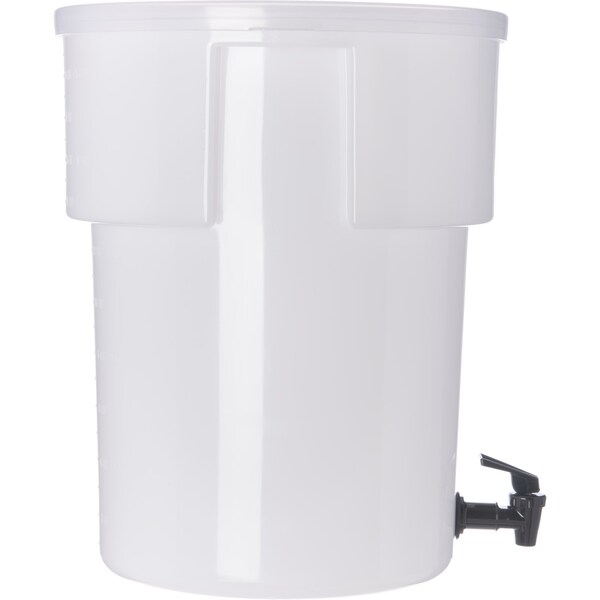 Carlisle Foodservice Round Dispenser, 5 gal., White - 221002