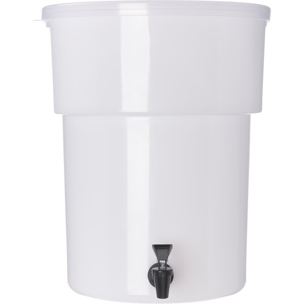 Carlisle Foodservice Round Dispenser, 5 gal., White - 221002