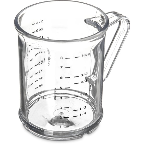 Carlisle Foodservice Measuring Cup, 1 Cup, Clr, PK6 - 431507