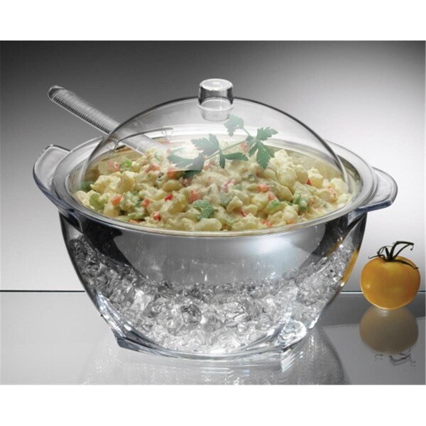 Prodyne Iced Salad with Acrylic Dome Lid Salad Servers - - IC30