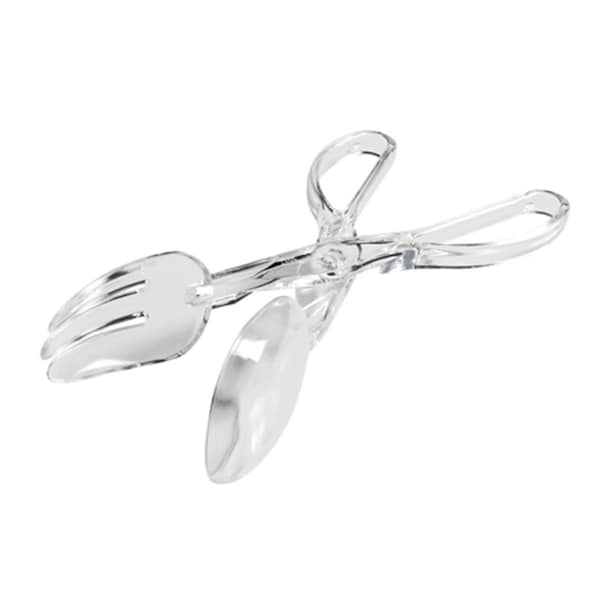 Fineline Settings Black Salad Scissor Tongs - 3304-BK