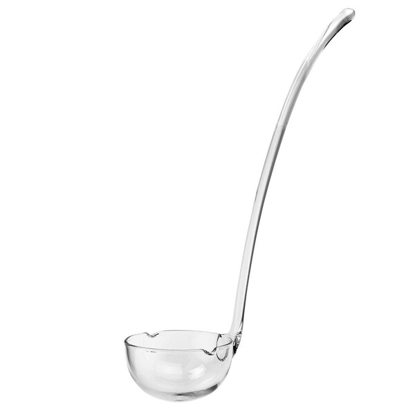 Tarifa 12-13 in. Mouth Blown Crystal Long Lead Free Crystal Gravy Dressing or Punch Ladle - TA2627438
