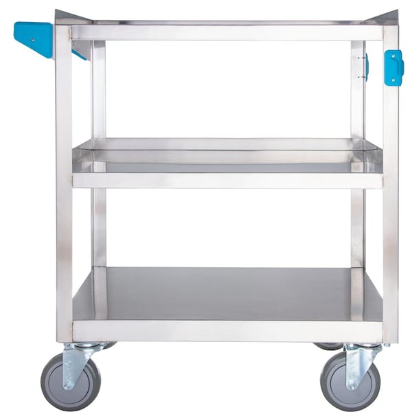 Carlisle Foodservice SS Utility Cart, 3 Shelf, 500 lb., 18x27" - UC5031827