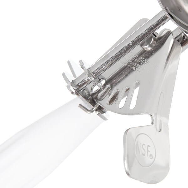 Carlisle Foodservice SS Disher Scoop No 6, 4.7 oz., White, PK12 - 60300-6