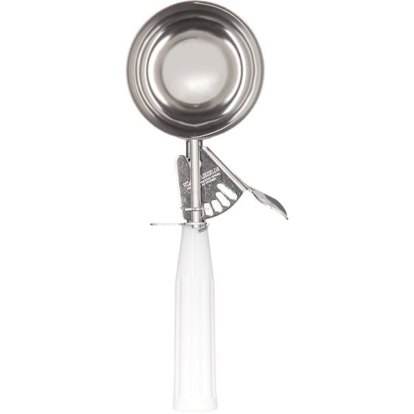 Carlisle Foodservice SS Disher Scoop No 6, 4.7 oz., White, PK12 - 60300-6