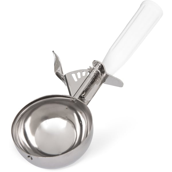 Carlisle Foodservice SS Disher Scoop No 6, 4.7 oz., White, PK12 - 60300-6