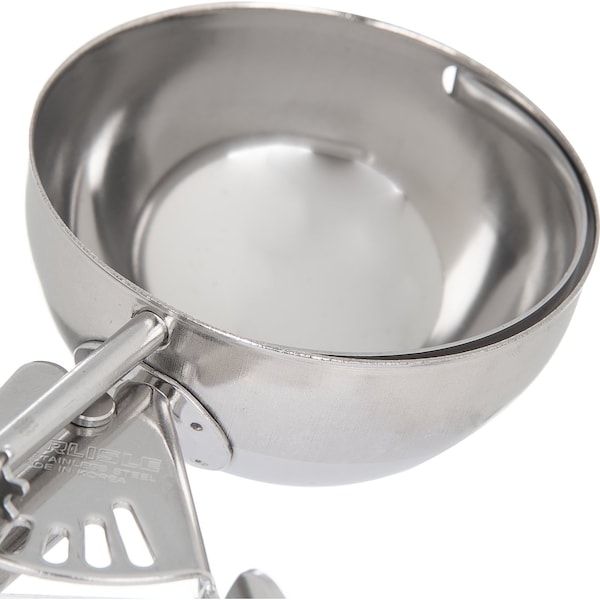 Carlisle Foodservice SS Disher Scoop No 6, 4.7 oz., White, PK12 - 60300-6