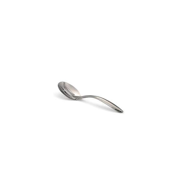 Bon Chef Ez Use Banquet Slotted Serving Spoon Hammer Finish  9-3/4" - 9464HF