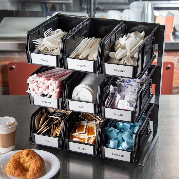 Carlisle Foodservice Packet Rack, 18"x12", 19", Gray - 381109LG