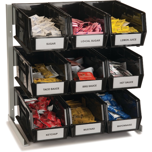 Carlisle Foodservice Packet Rack, 18"x12", 19", Gray - 381109LG