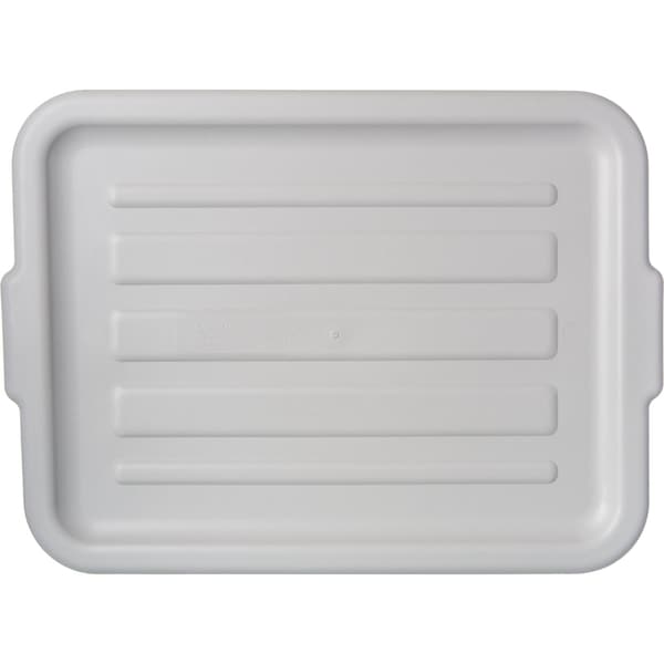 Carlisle Foodservice Unvrsl Bus Box Lid, 20x15x0.75", Gry, PK12 - 4401223