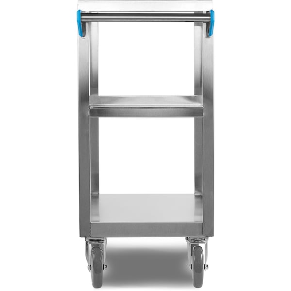 Carlisle Foodservice SS Utility Cart, 3 Shelf, 300 lb., 15.5x24" - UC3031524