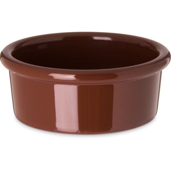 Carlisle Foodservice SAN Smooth Ramekin, 2.5 oz., Brown, PK48 - 036228