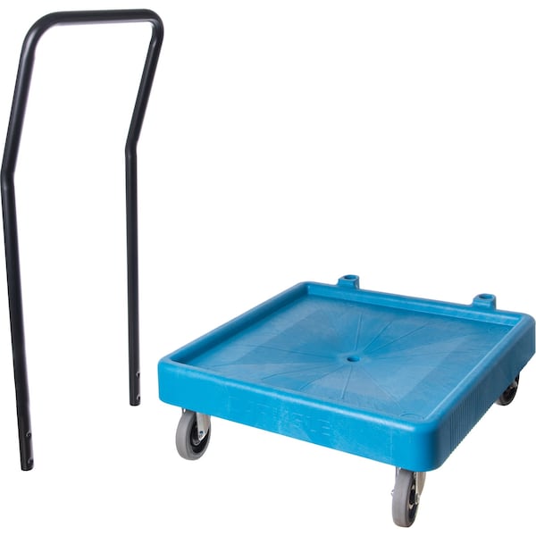 Carlisle Foodservice E-Z Glide Dolly, Hndl, 22.5"x22.5"x39.5" - C2236H14
