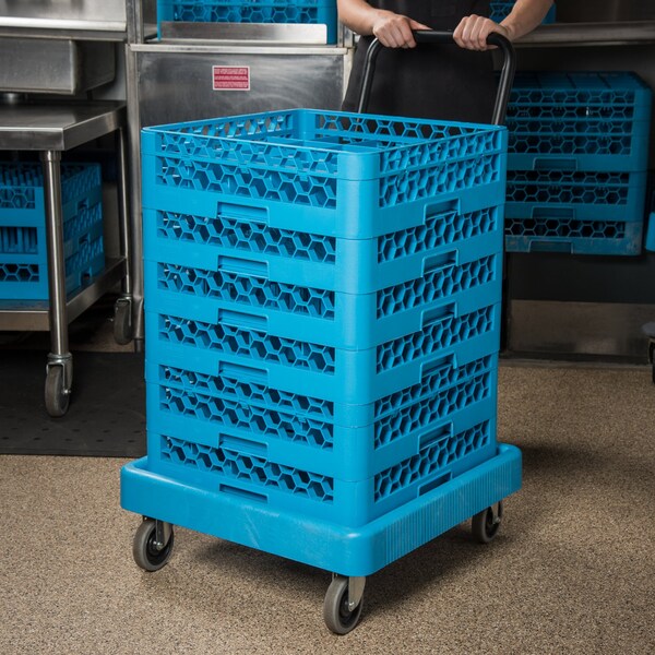Carlisle Foodservice E-Z Glide Dolly, Hndl, 22.5"x22.5"x39.5" - C2236H14