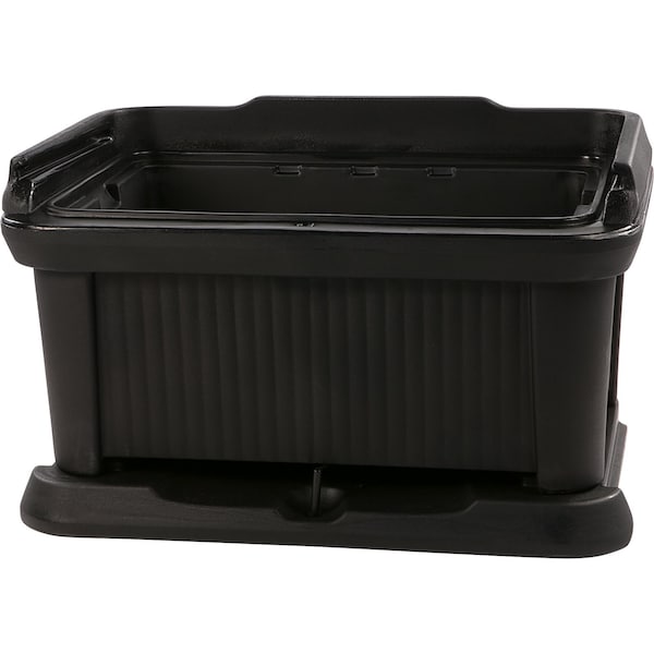 Carlisle Foodservice Slide N Seal Top Loader, 8", Blk - XT180003